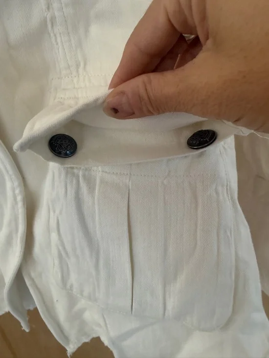 Free People Cotton Asymmetrical-Hem Harlow Blazer - Picture 8 of 16